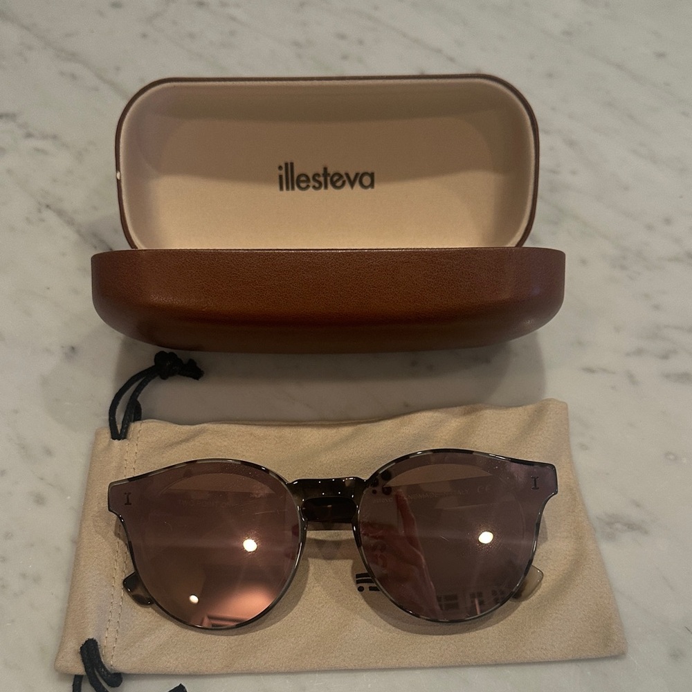 Illesteva Sunglasses with Pink Lenses